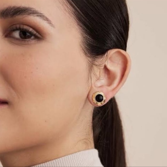 Lele Sadoughi 💜 Stone Stud Earrings - Picture 2 of 6